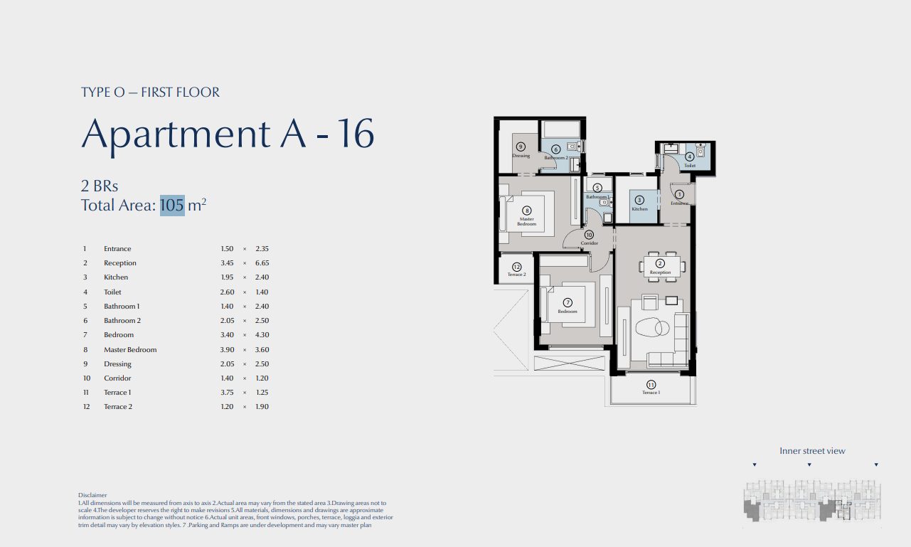 Floor Plan - كمبوند بلو تري القاهرة الجديدة سكاي ابو ظبي للتطوير العقاري - Blue Tree New Cairo Compound