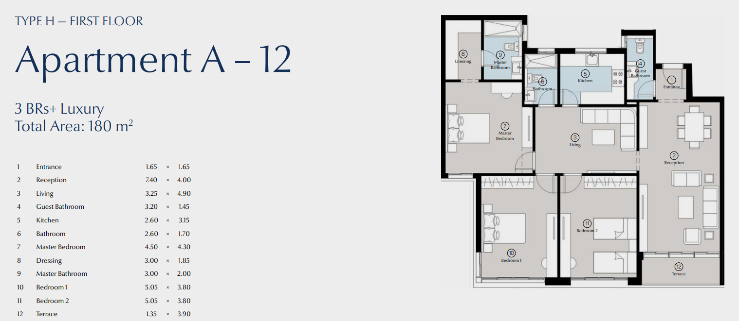 Floor Plan - كمبوند بلو تري القاهرة الجديدة سكاي ابو ظبي للتطوير العقاري - Blue Tree New Cairo Compound