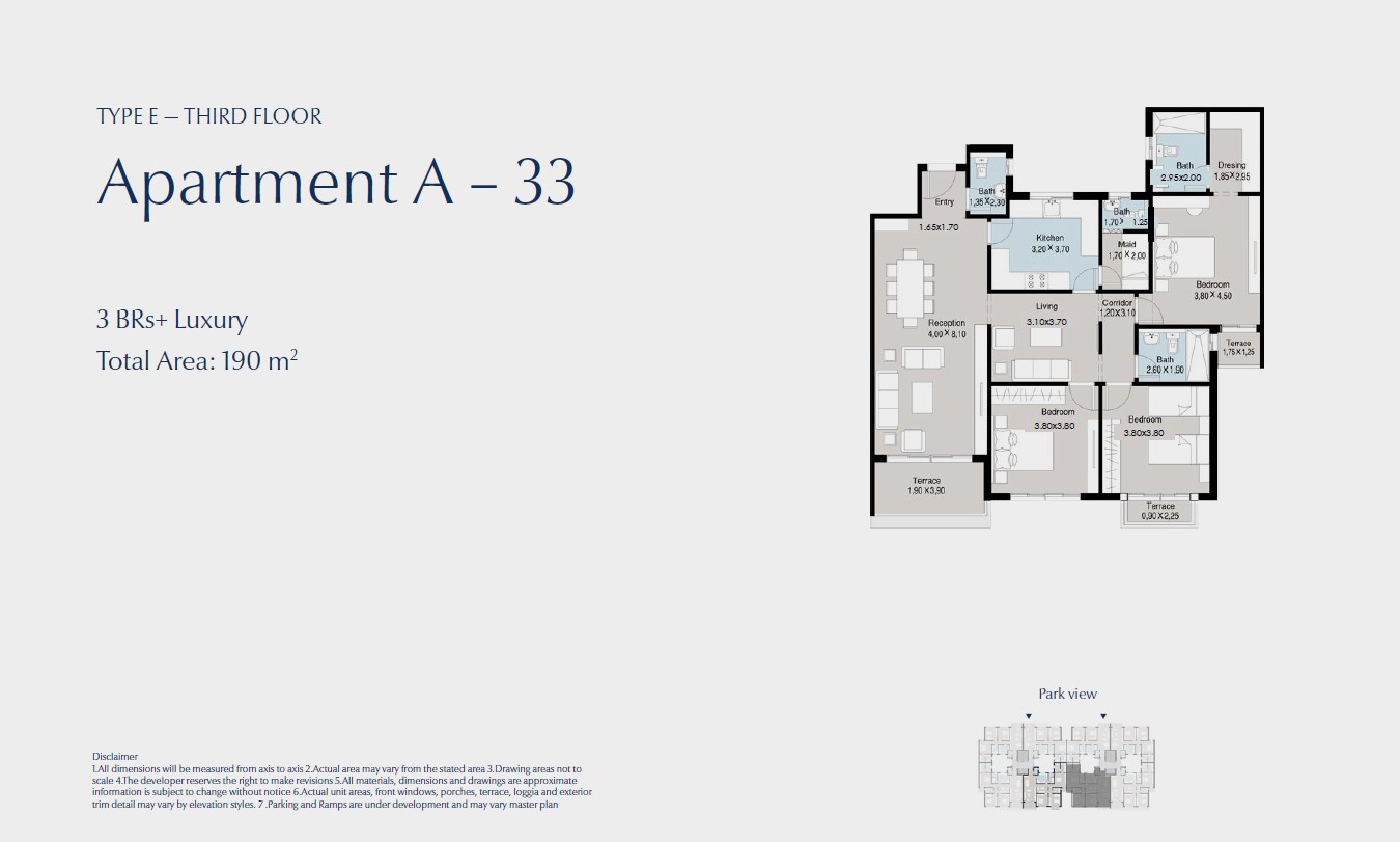 Floor Plan - كمبوند بلو تري القاهرة الجديدة سكاي ابو ظبي للتطوير العقاري - Blue Tree New Cairo Compound
