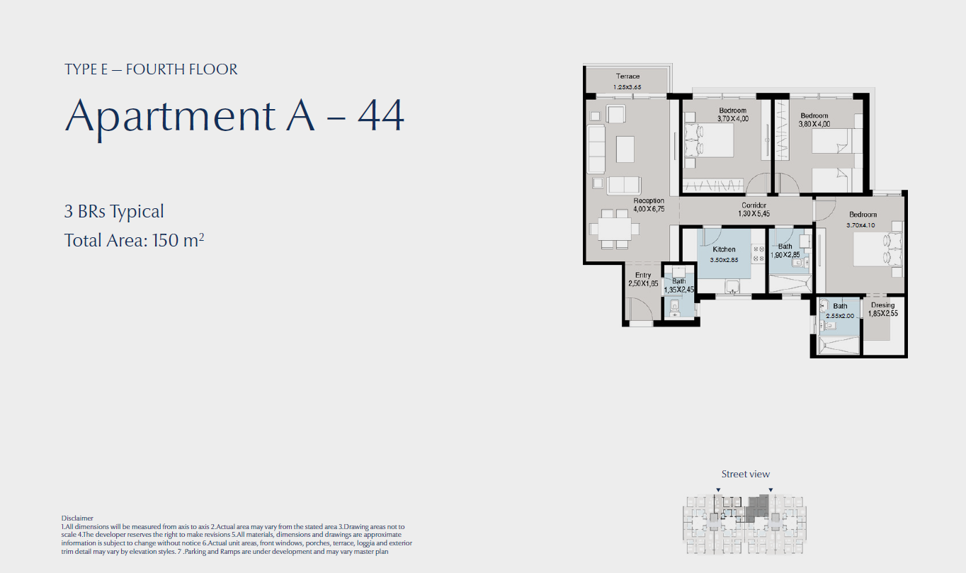 Floor Plan - كمبوند بلو تري القاهرة الجديدة سكاي ابو ظبي للتطوير العقاري - Blue Tree New Cairo Compound