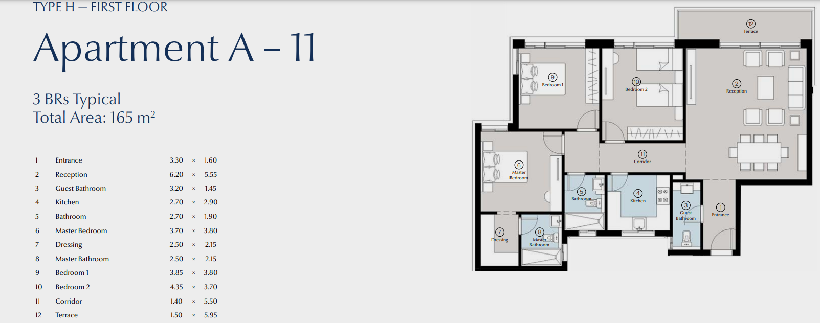 Floor Plan - كمبوند بلو تري القاهرة الجديدة سكاي ابو ظبي للتطوير العقاري - Blue Tree New Cairo Compound
