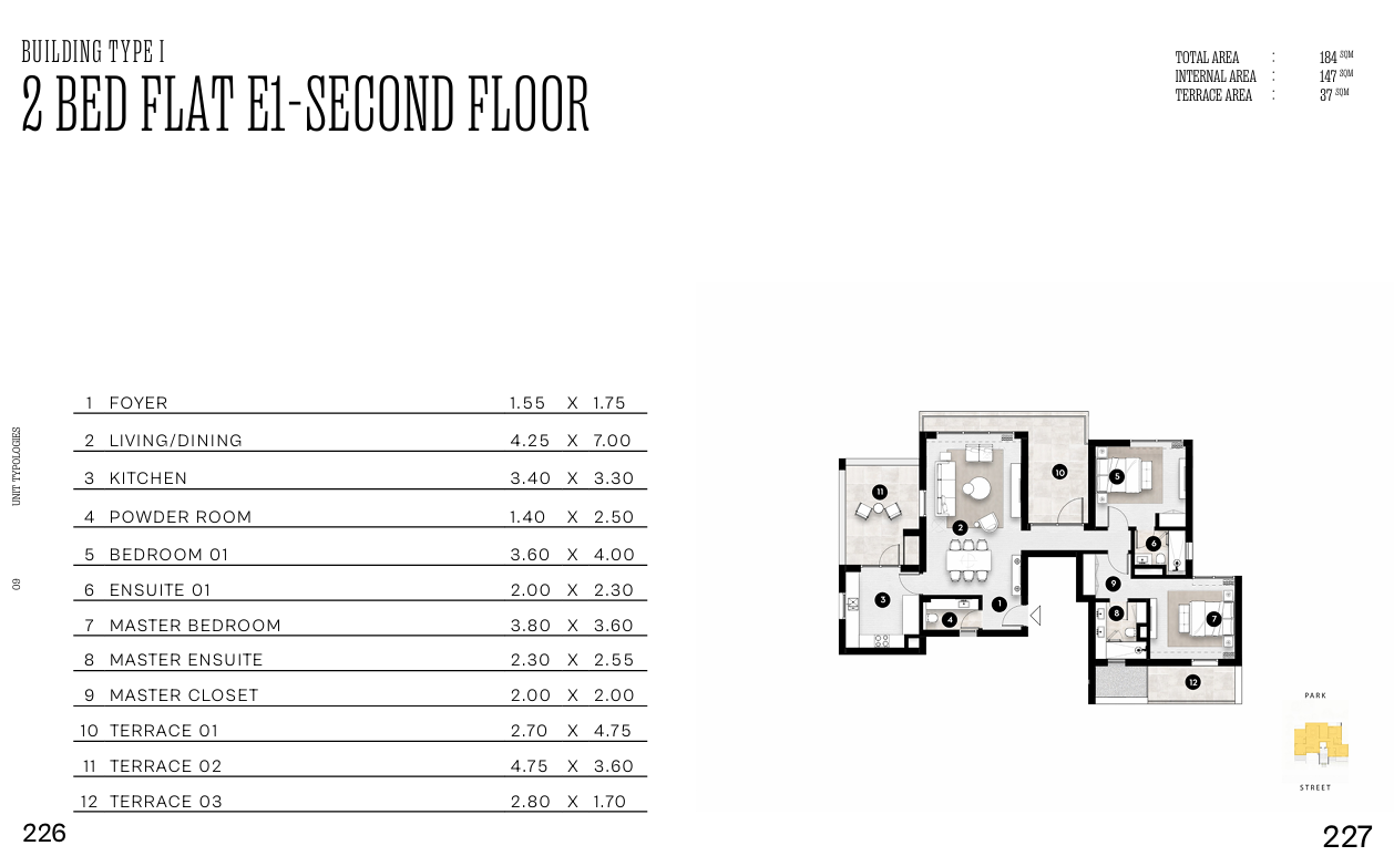 Floor Plan - Solana New Sheikh Zayed Compound Ora Development