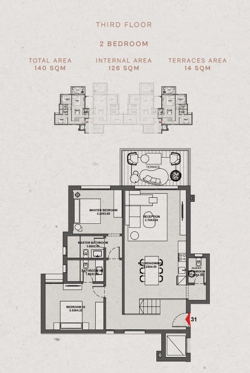 Floor Plan - The Med North Coast Village People and Places Developments