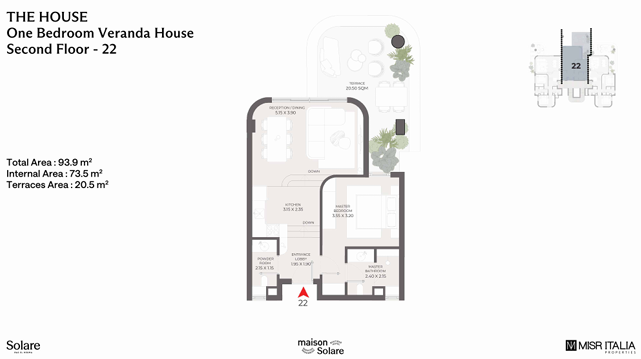 Floor Plan - سولاري الساحل الشمالي مصر إيطاليا للتطوير العقاري - Solare North Coast