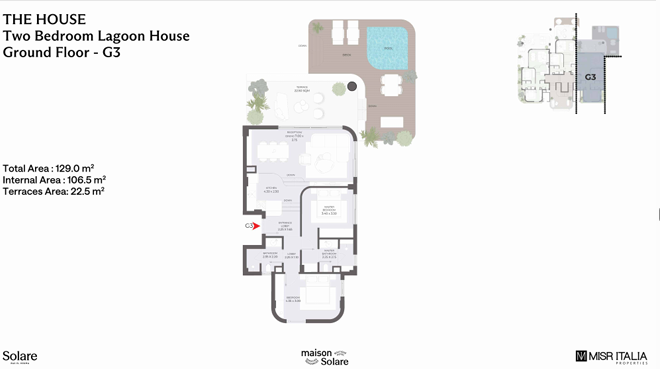 Floor Plan - سولاري الساحل الشمالي مصر إيطاليا للتطوير العقاري - Solare North Coast