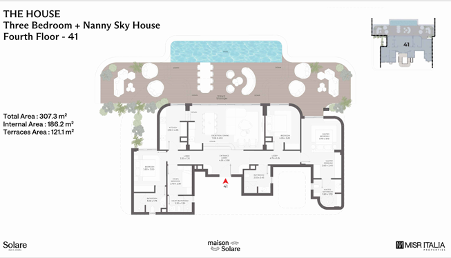 Floor Plan - Solare North Coast Misr Italia Real Estate