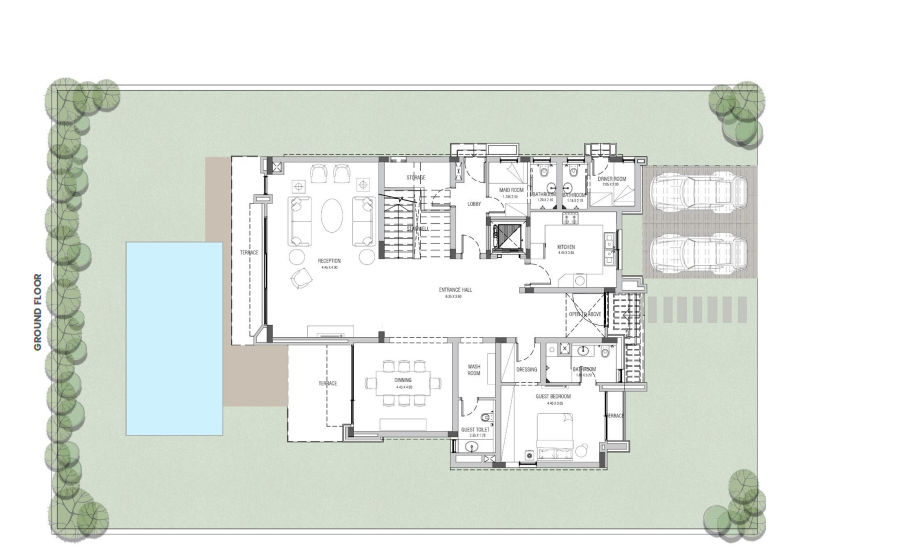 Floor Plan - Saada New Cairo Compound Horizon Egypt Real Estate