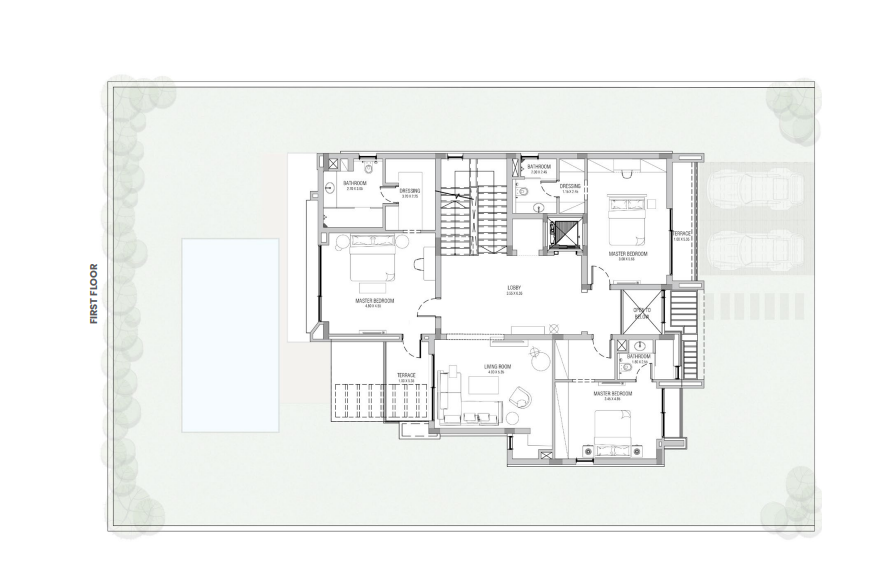 Floor Plan - Saada New Cairo Compound Horizon Egypt Real Estate