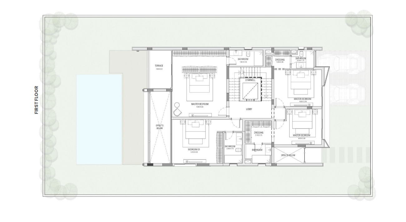 Floor Plan - Saada New Cairo Compound Horizon Egypt Real Estate