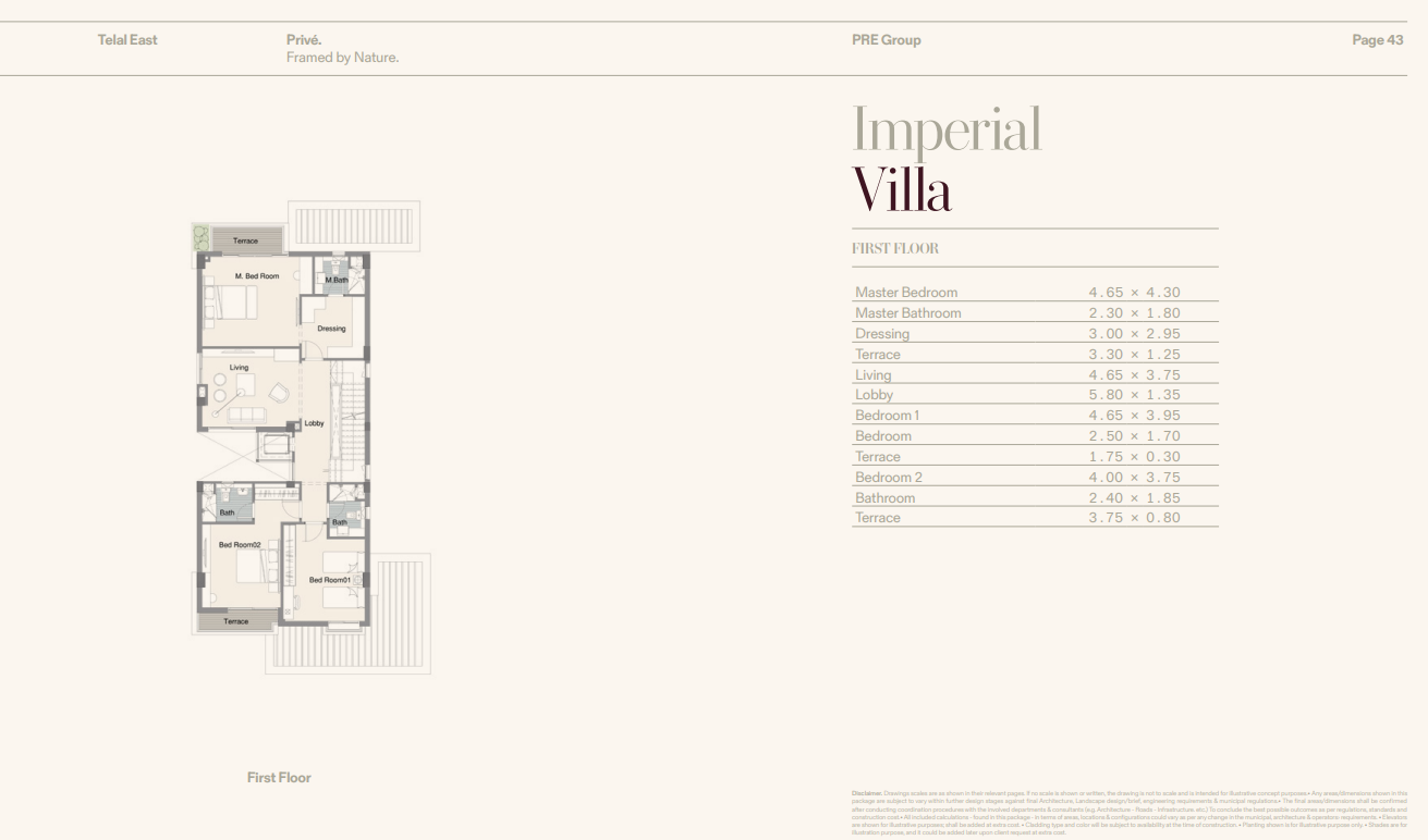 Floor Plan - Telal East New Cairo Compound - PRE Development