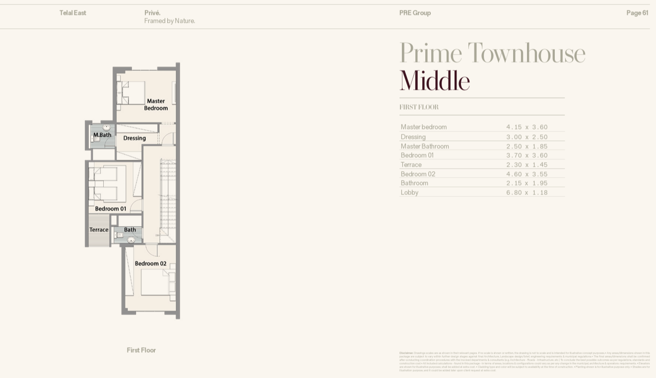 Floor Plan - Telal East New Cairo Compound - PRE Development