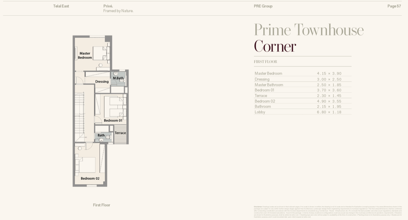 Floor Plan - Telal East New Cairo Compound - PRE Development