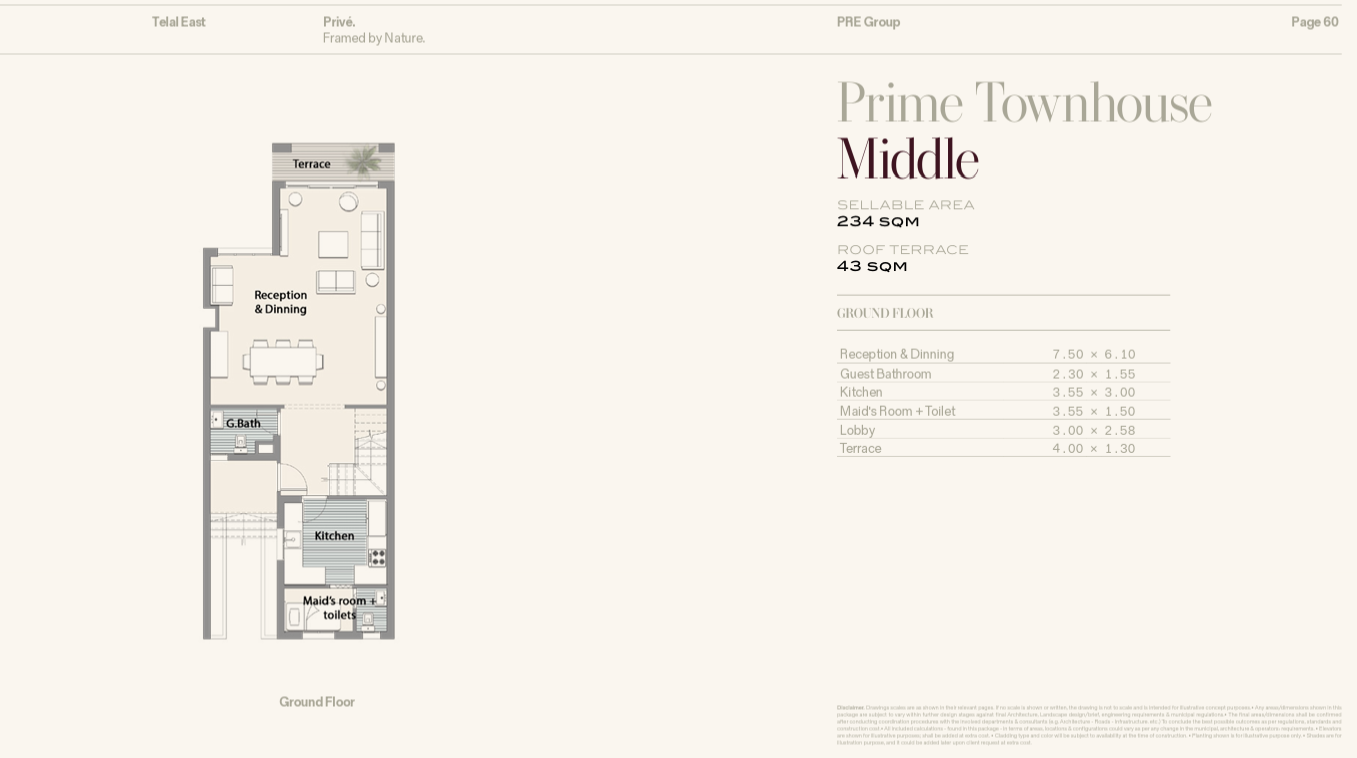Floor Plan - Telal East New Cairo Compound - PRE Development
