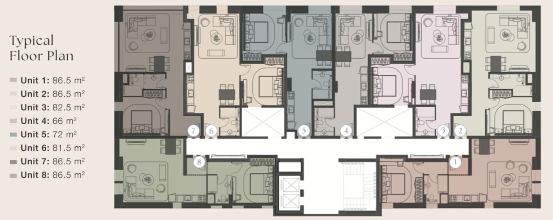 Floor Plan - Chess Field New Cairo Mall Al Jazi Real Estate