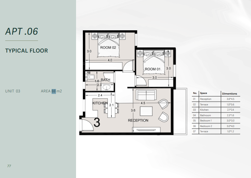 Floor Plan - كمبوند روسيل سيتي المستقبل سيتي خالد صبري هولدينج - Rosail City Mostakbal City Compound