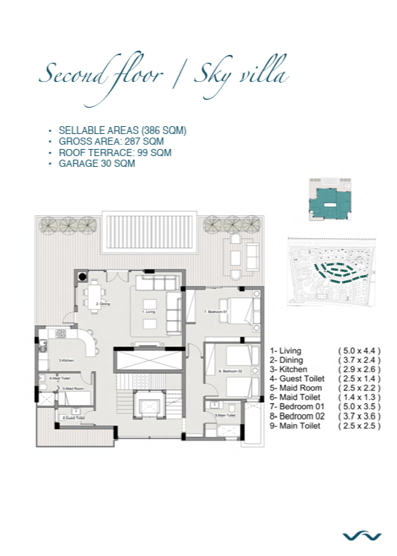 Floor Plan - كمبوند روسيل سيتي المستقبل سيتي خالد صبري هولدينج - Rosail City Mostakbal City Compound