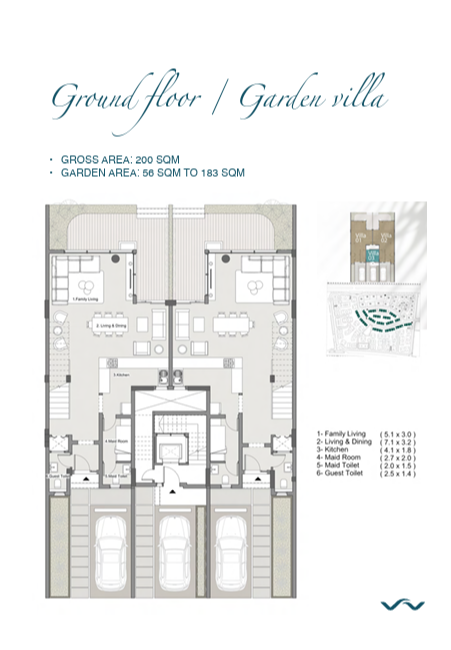 Floor Plan - كمبوند روسيل سيتي المستقبل سيتي خالد صبري هولدينج - Rosail City Mostakbal City Compound