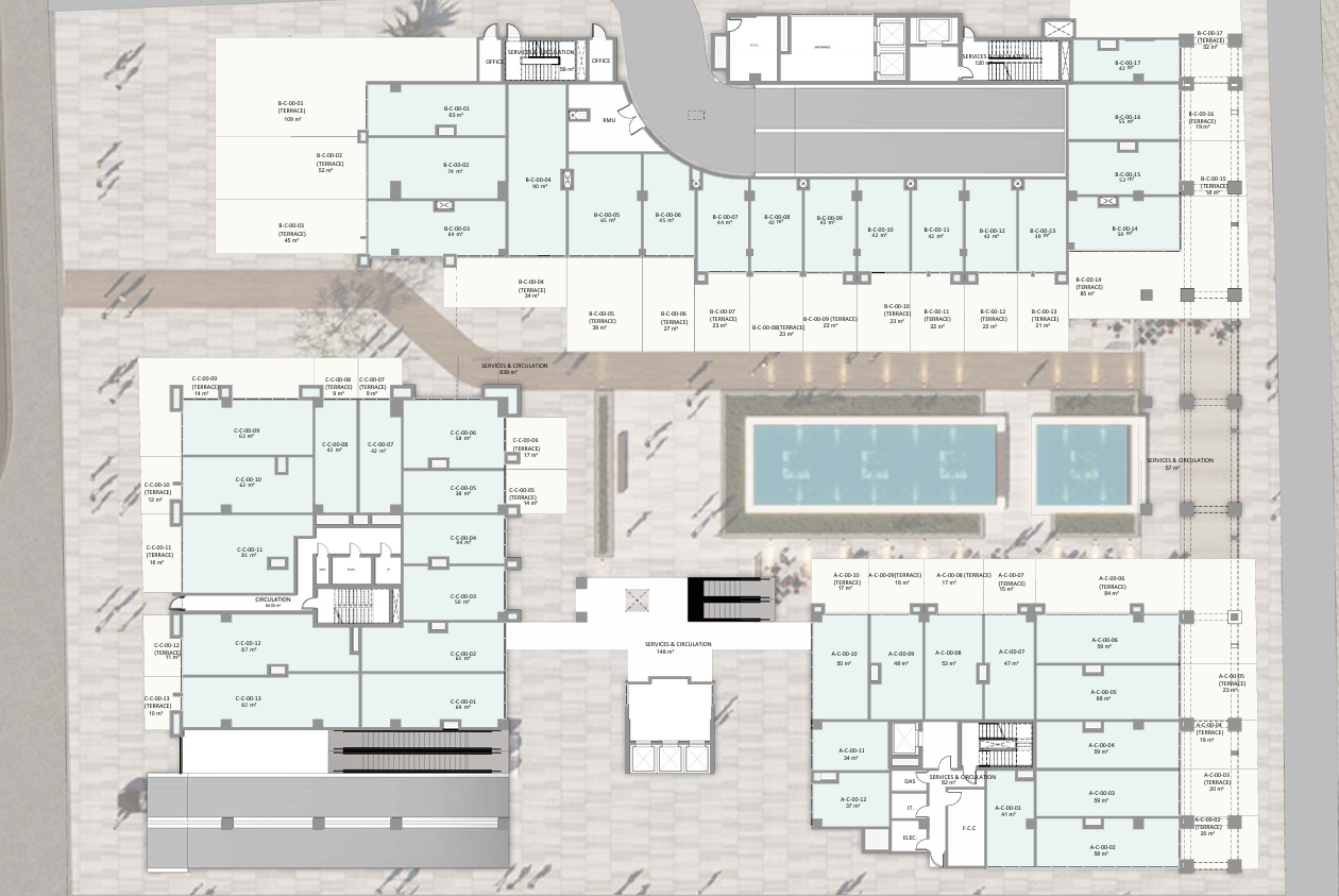 Floor Plan - Code New Capital Mall Jadeer Real Estate