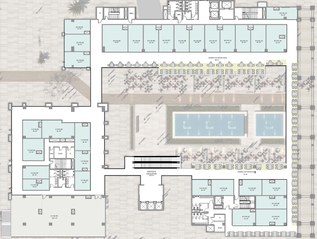 Floor Plan - Code New Capital Mall Jadeer Real Estate