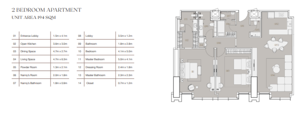 Floor Plan - Arkan Palm New Zayed Compound