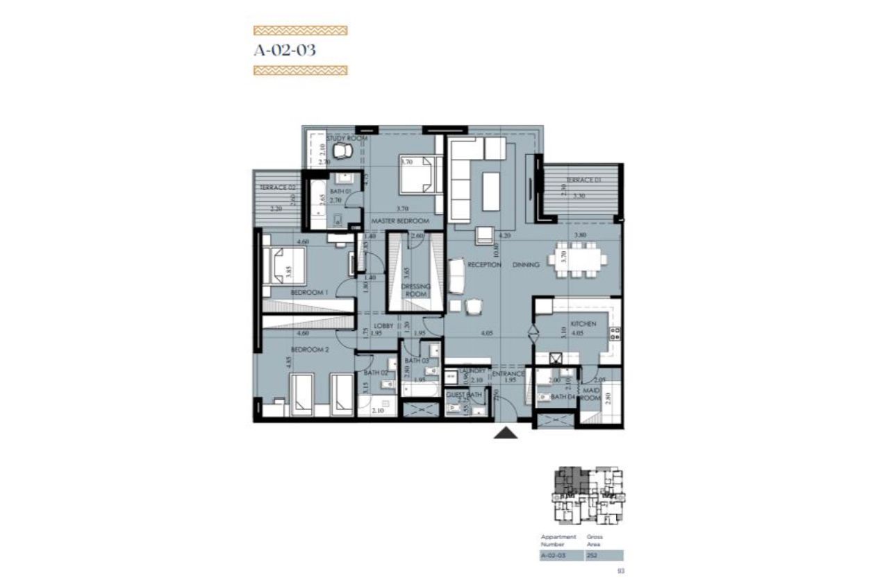 Floor Plan - كمبوند اركان بالم الشيخ زايد - Arkan Palm New Zayed Compound