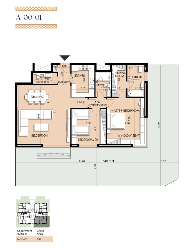 Floor Plan - Arkan Palm New Zayed Compound