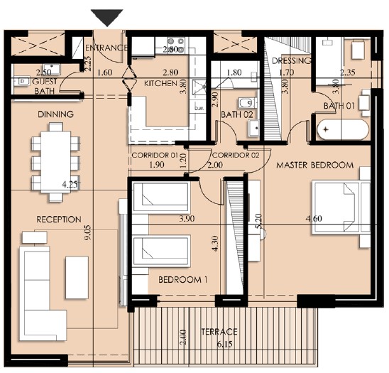 Plan 10 - Arkan Palm New Zayed Compound