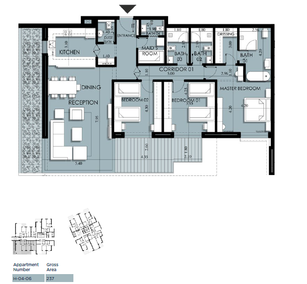 Plan 17 - Arkan Palm New Zayed Compound