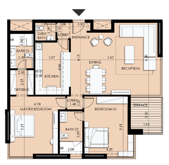 Plan 9 - Arkan Palm New Zayed Compound