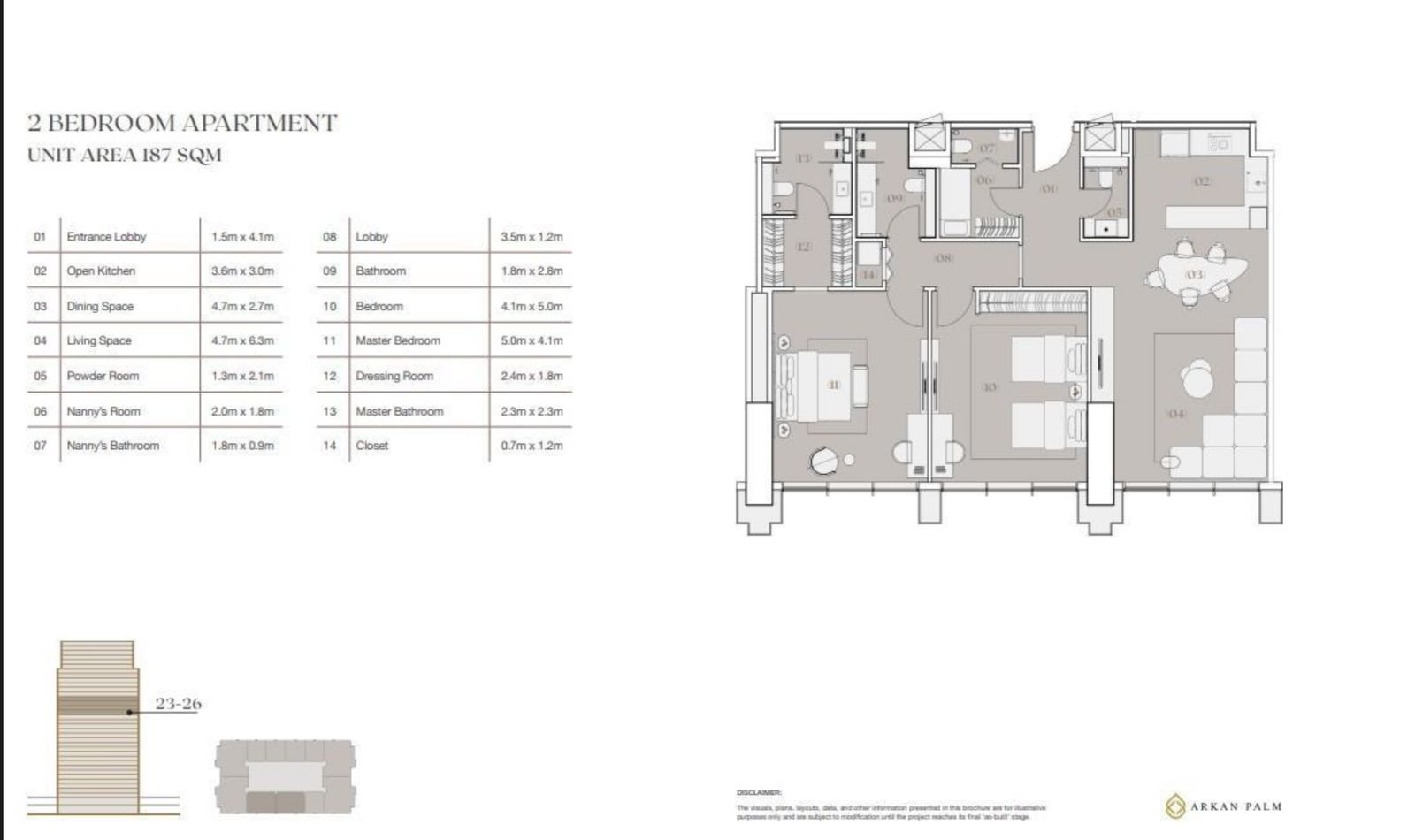 Plan 8 - Arkan Palm New Zayed Compound
