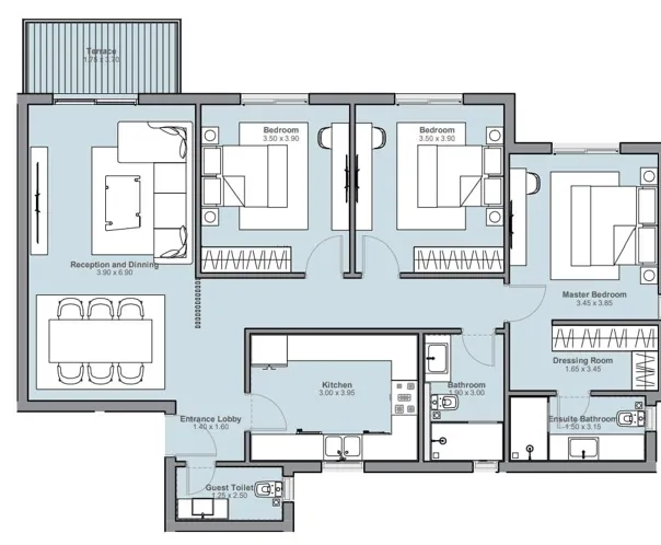 Apartment - كمبوند أشجار سيتي أكتوبر IGI للتطوير العقاري - Ashgar City October Compound