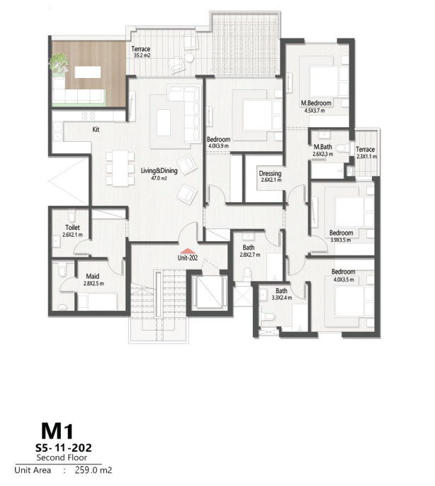 Floor Plan - Masaya North Coast Village EGYGAB Developments