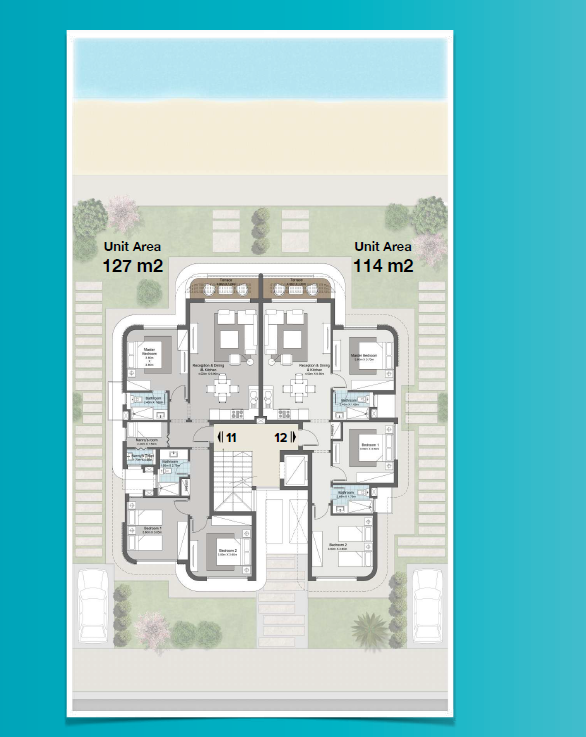 Floor Plan - كون رأس الحكمة مباني أدريس للتطوير العقاري - Koun Ras El Hikma