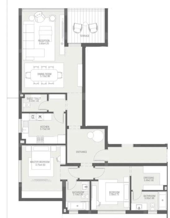Floor Plan - IVY New Zayed Compound New Giza Real Estate