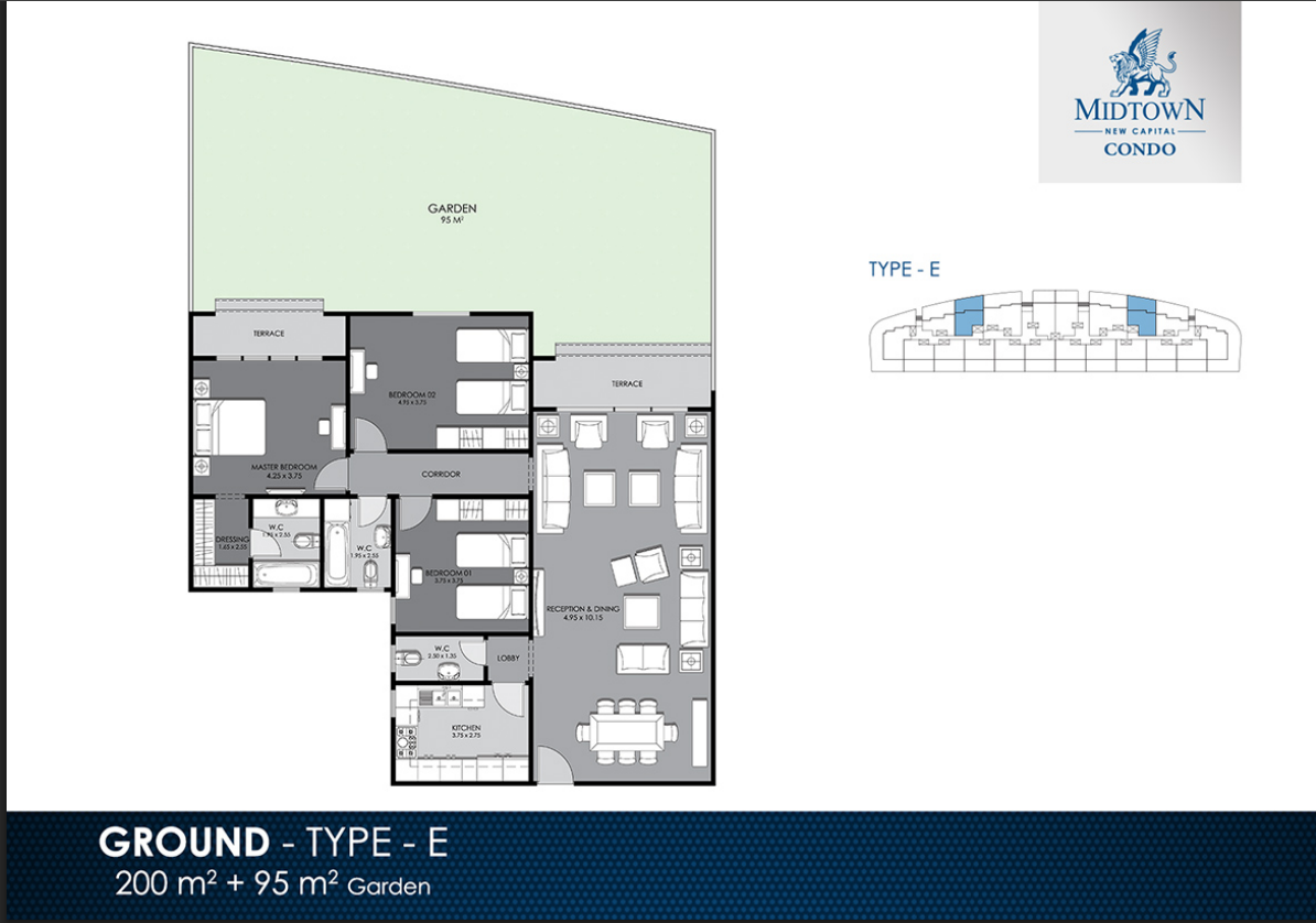 Floor Plan - قم بالاستثمار بأقل اسعار ميدتاون كوندو واستفد من عوائد مالية ضخمة