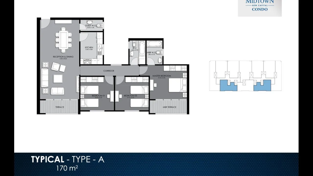 Apartment - Midtown Condo New Capital location