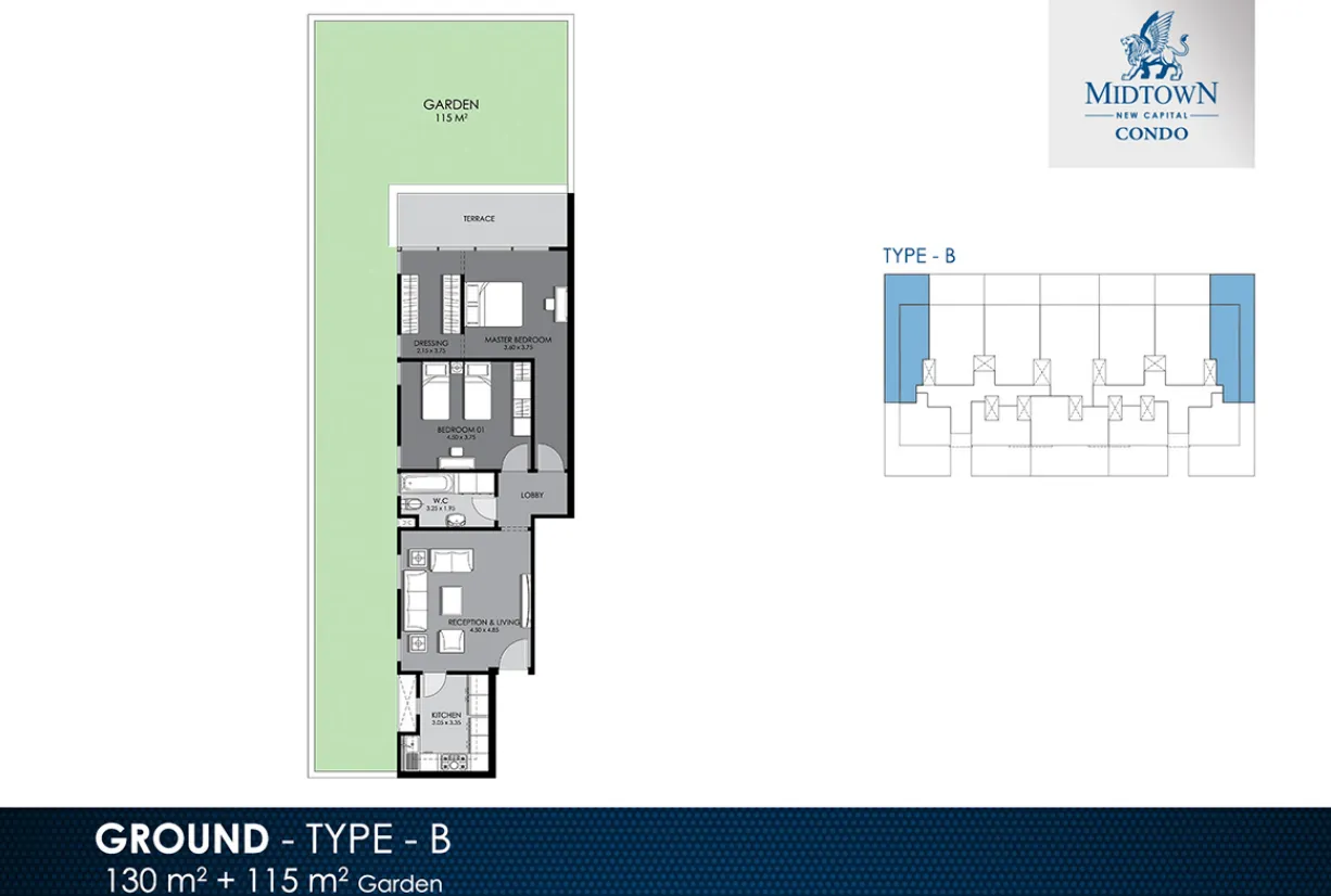 Apartment - Midtown Condo New Capital location
