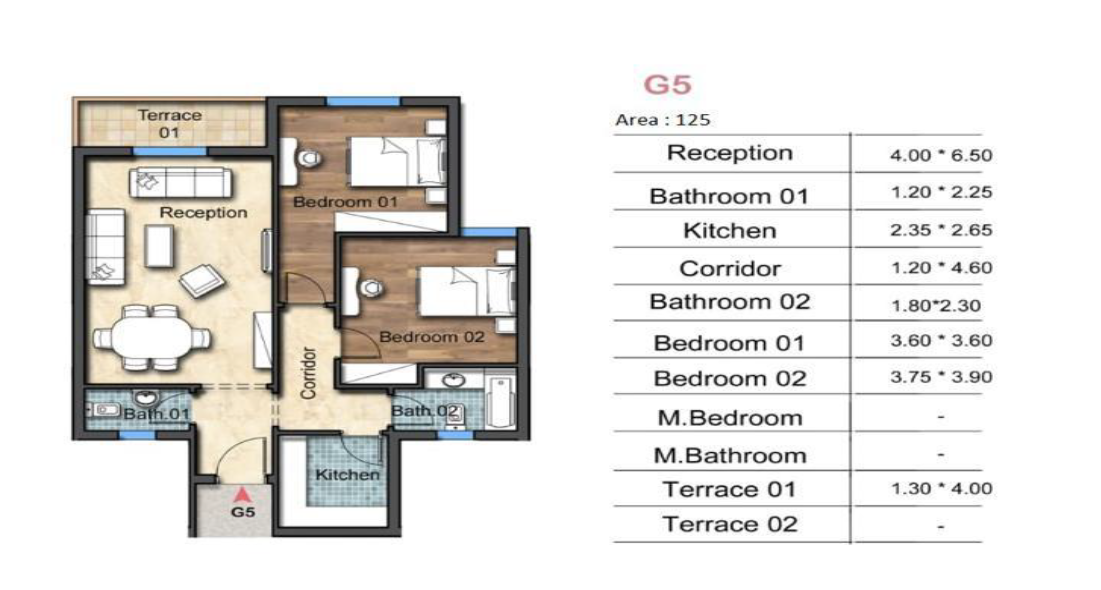 Floor Plan - Explore the exceptional prices and spaces of Oia Compound New Administrative Capital and own your unit in the most luxurious neighborhoods of New Administrative Capital