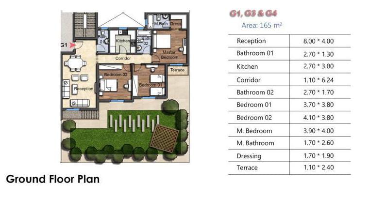 Floor Plan - Explore the exceptional prices and spaces of Oia Compound New Administrative Capital and own your unit in the most luxurious neighborhoods of New Administrative Capital