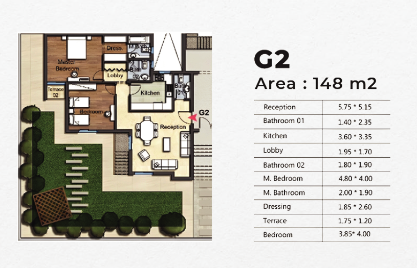Floor Plan - Explore the exceptional prices and spaces of Oia Compound New Administrative Capital and own your unit in the most luxurious neighborhoods of New Administrative Capital