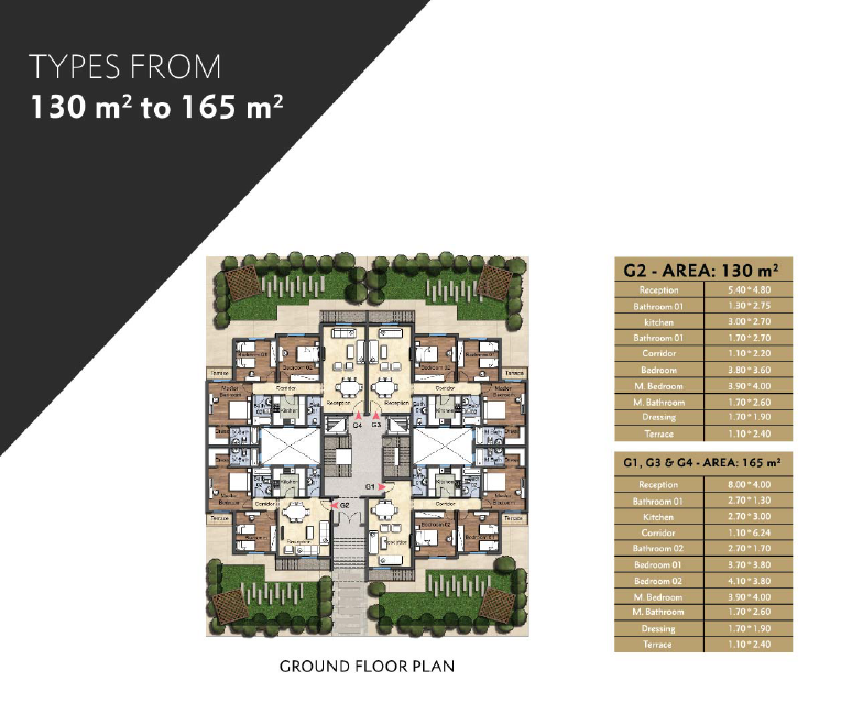 Floor Plan - Choose the meter price in Oia Compound New Administrative Capital as your best real estate investment