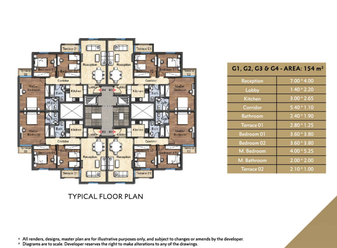 Floor Plan - Choose the meter price in Oia Compound New Administrative Capital as your best real estate investment