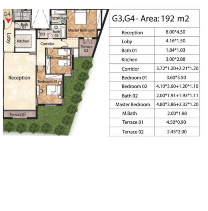 Floor Plan - Book a luxurious investment unit at the lowest prices in Oia Compound New Administrative Capital