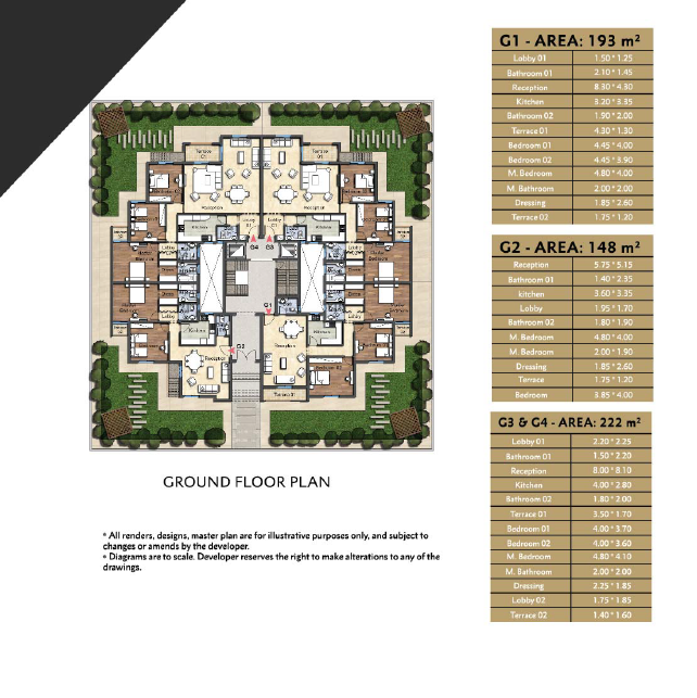 Floor Plan - Book a luxurious investment unit at the lowest prices in Oia Compound New Administrative Capital