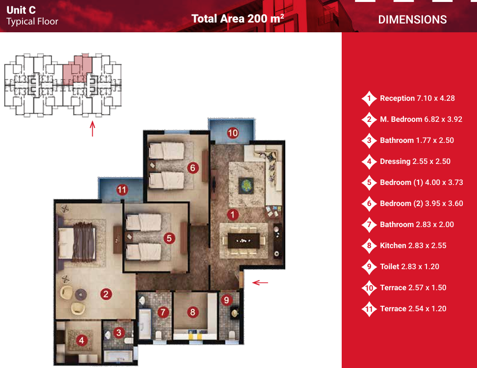 Floor Plan - You are about to reserve your unit, and enjoy the best prices in Capital Heights 1 New Capital.