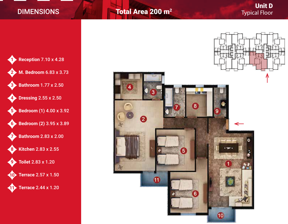 Floor Plan - Head now to book villas for sale in Capital Heights 1 New Administrative Capital, and enjoy the many services and features