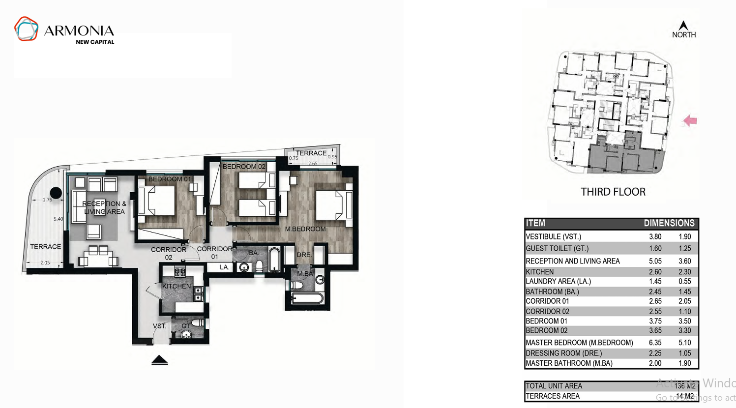 Floor Plan - Hurry up and book your unit in Armonia Compound, and enjoy the exclusive benefits that await you