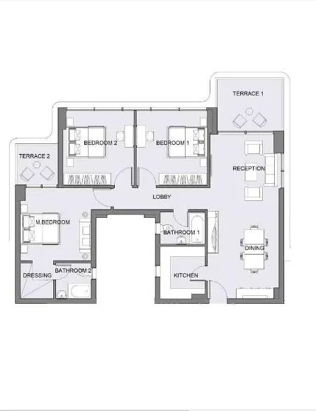 Apartment - Start your investment activity in the largest apartments for sale in Serrano New Administrative Capital
