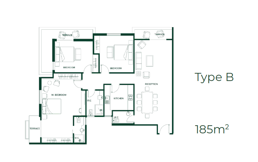 Floor Plan - Book your villa now and live the life you dreamed of, the amazing prices of villas in Catalan Compound New Administrative Capital