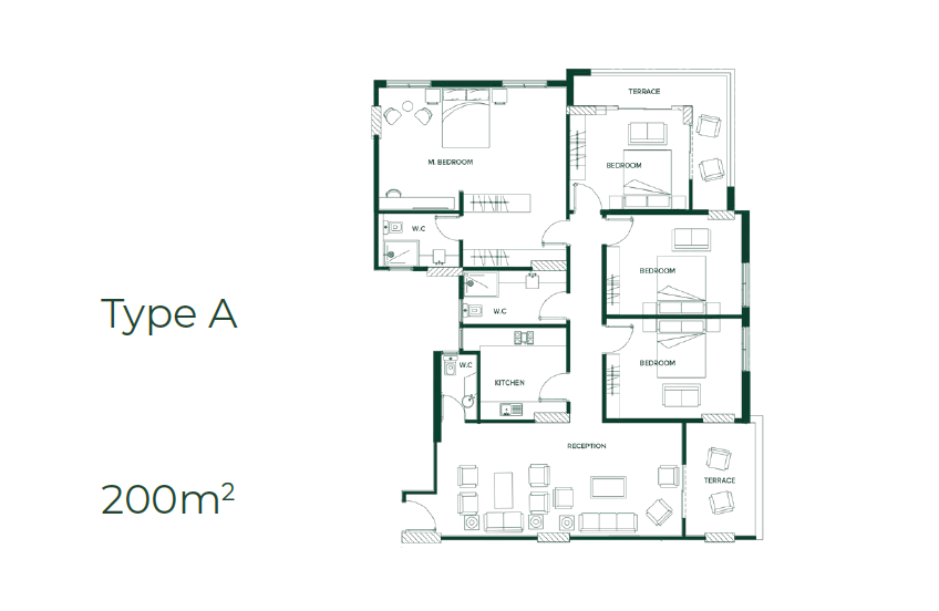 Floor Plan - Reserving your unit at the best price per square meter in Catalan New Administrative Capital, is your next step